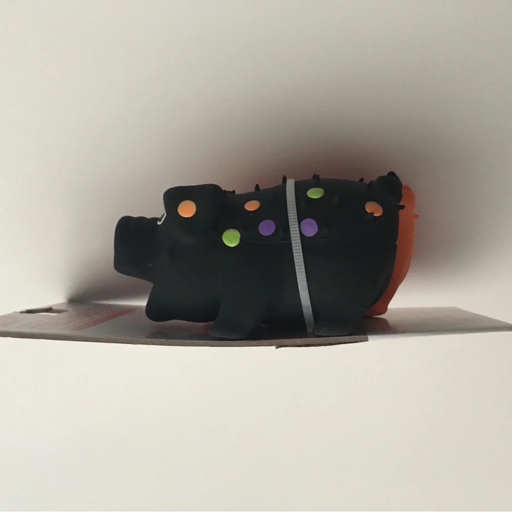 NEW (S) Dog Toy Mini Globlets 2 Latex Squeakers Orange and Black | Multipet